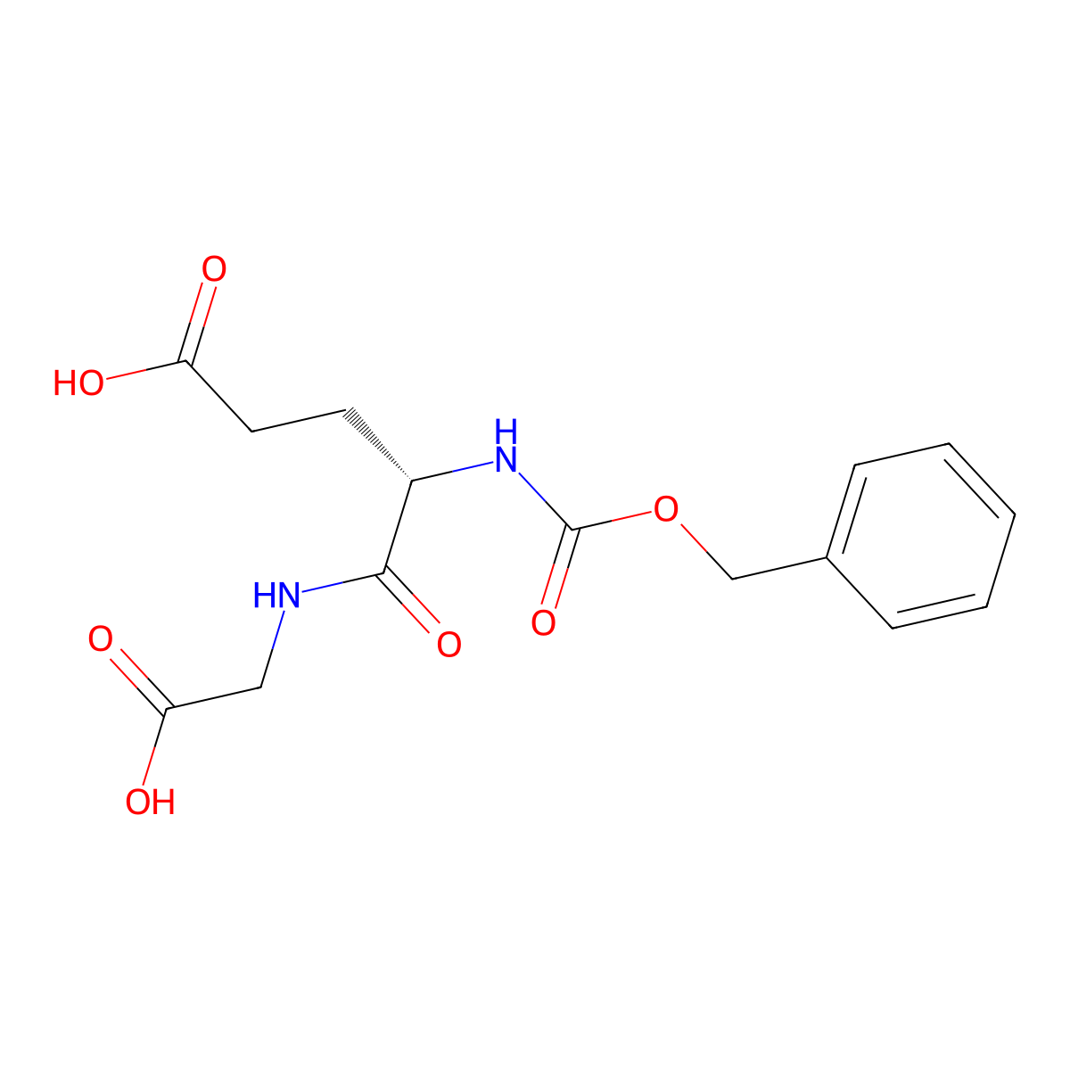 Z-Glu-Gly-OH molecular structure, CAS 1634-89-5