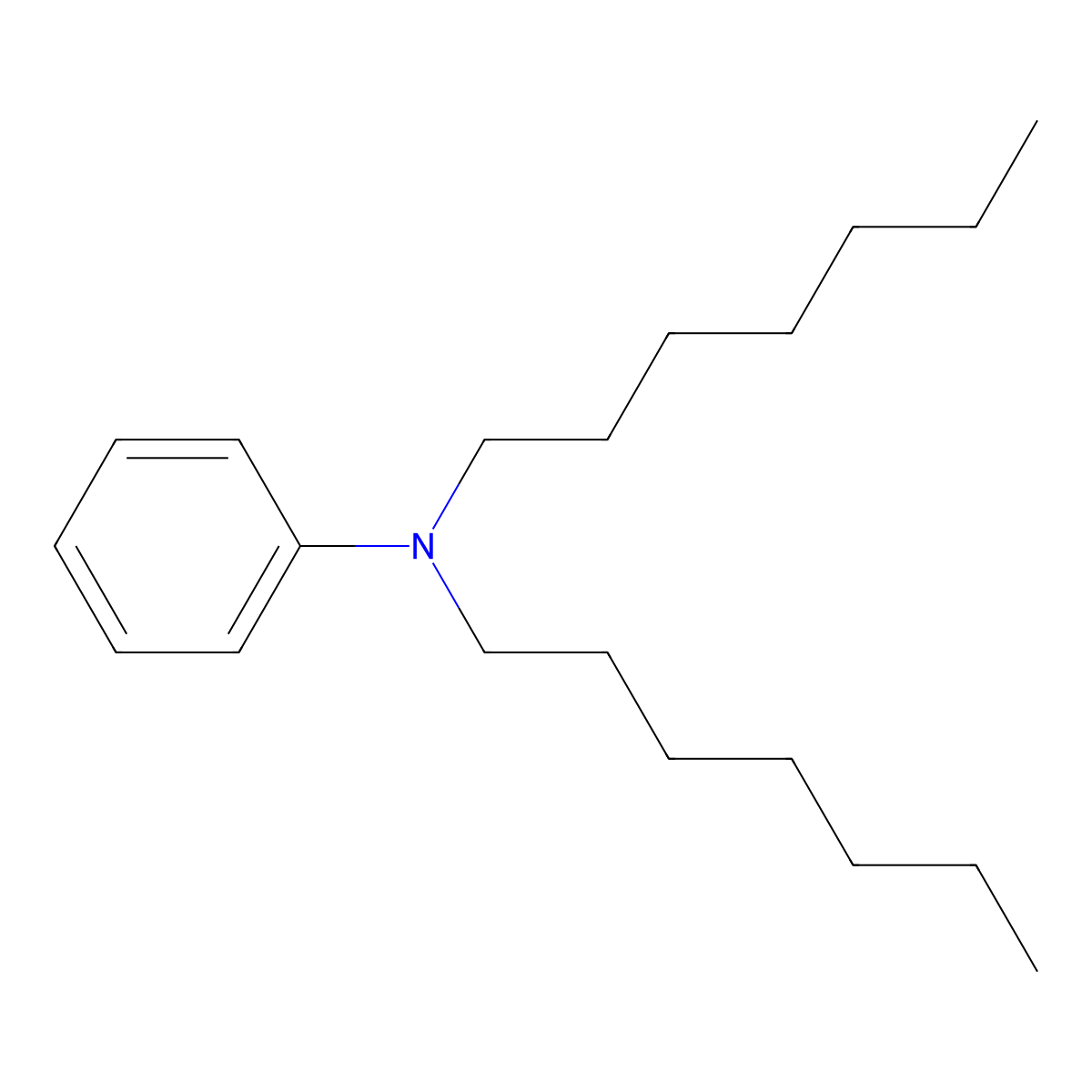 N,N-Diheptylbenzamine molecular structure, CAS 16341-05-2