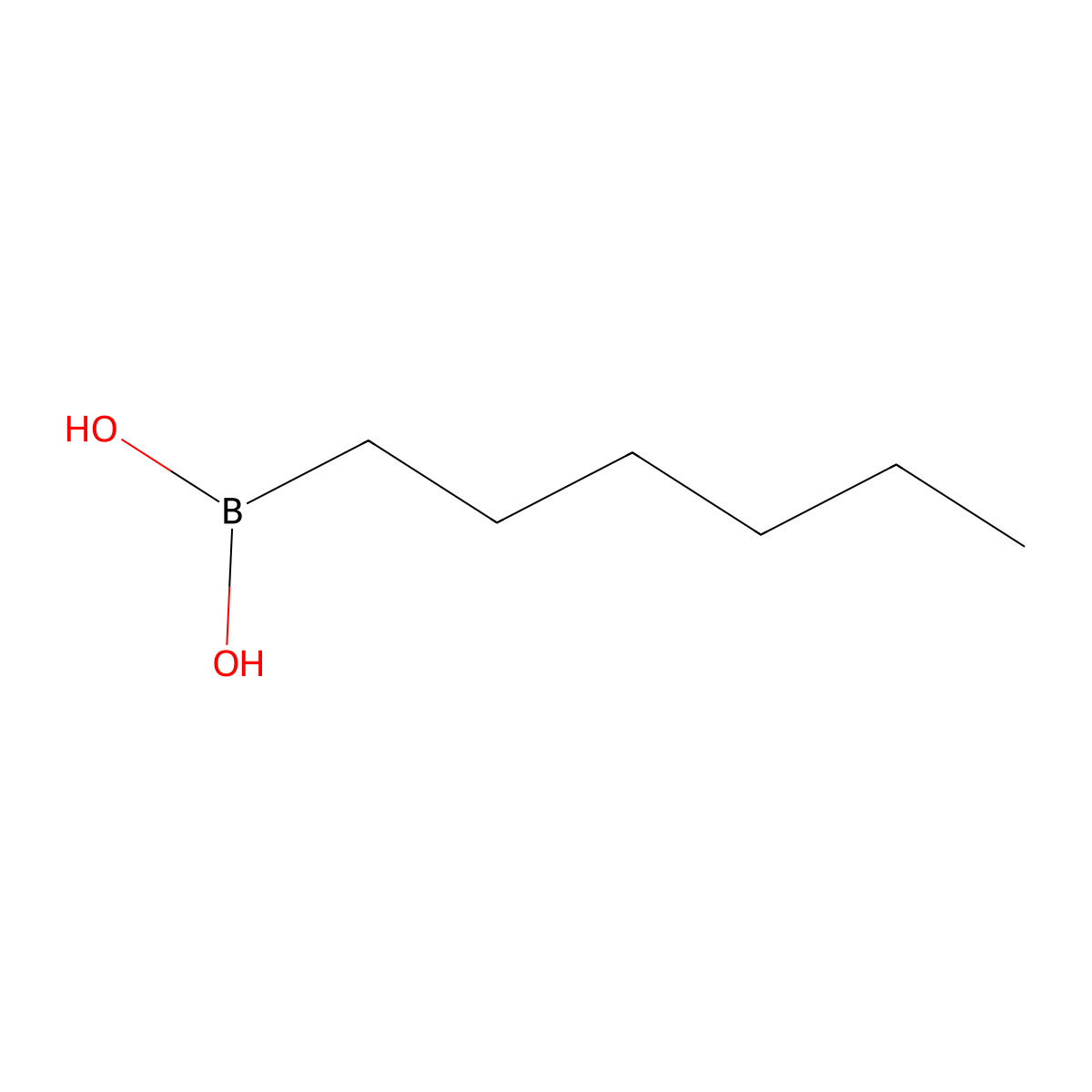 Hexylboronic Acid (contains varying amounts of Anhydride) molecular structure, CAS 16343-08-1