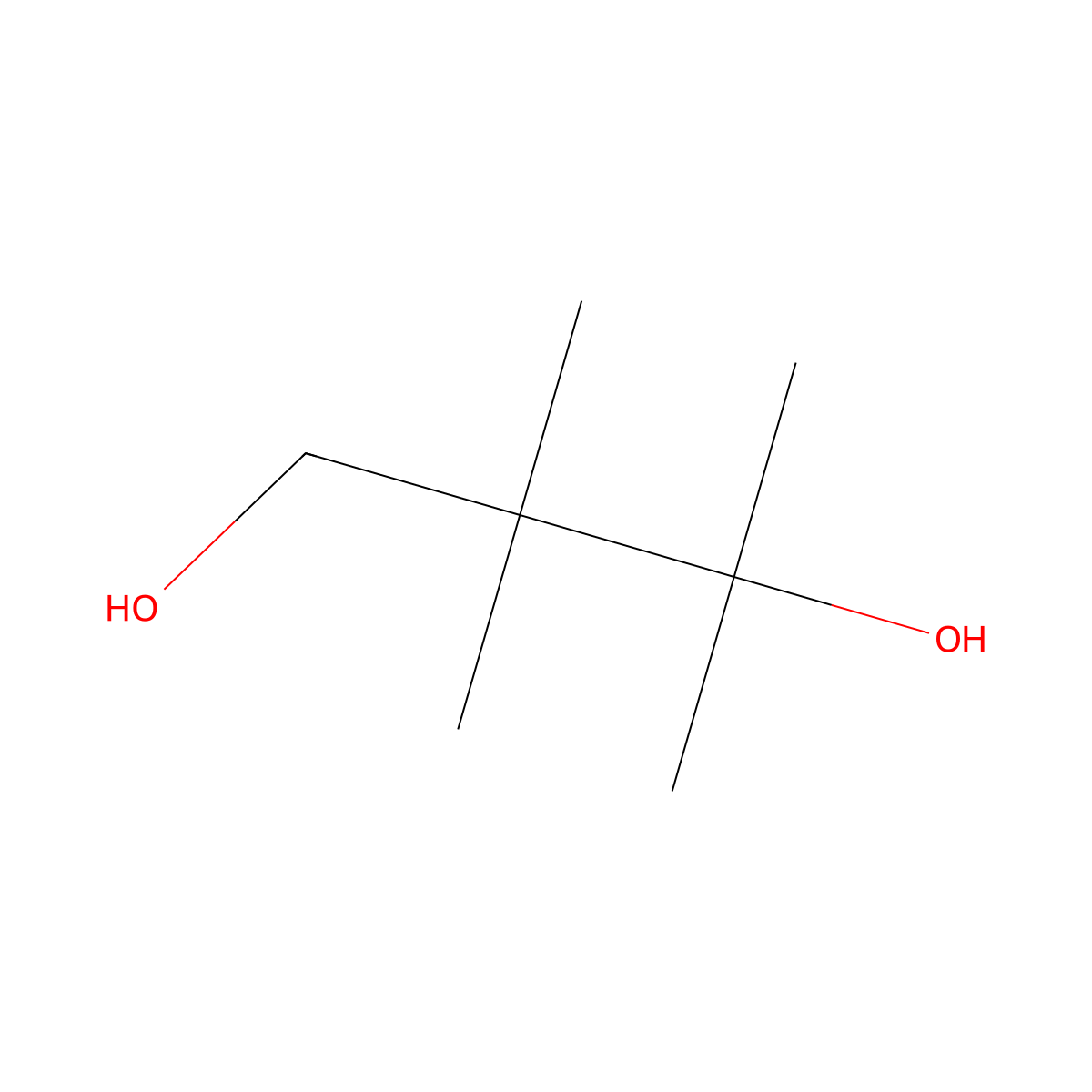 2,2,3-Trimethylbutane-1,3-diol molecular structure, CAS 16343-75-2