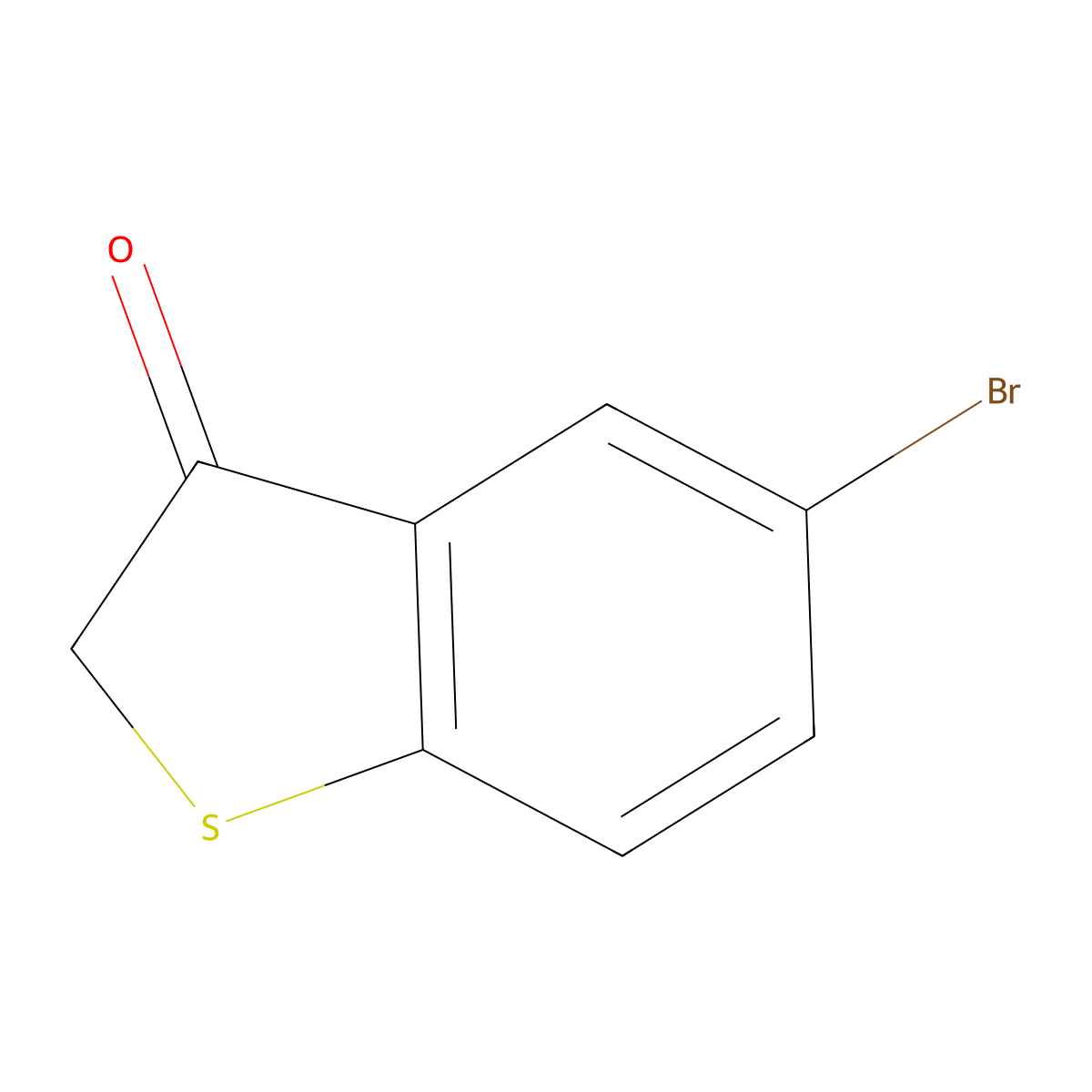 5-Bromo-2,3-dihydro-1-benzothiophen-3-one molecular structure, CAS 163449-72-7