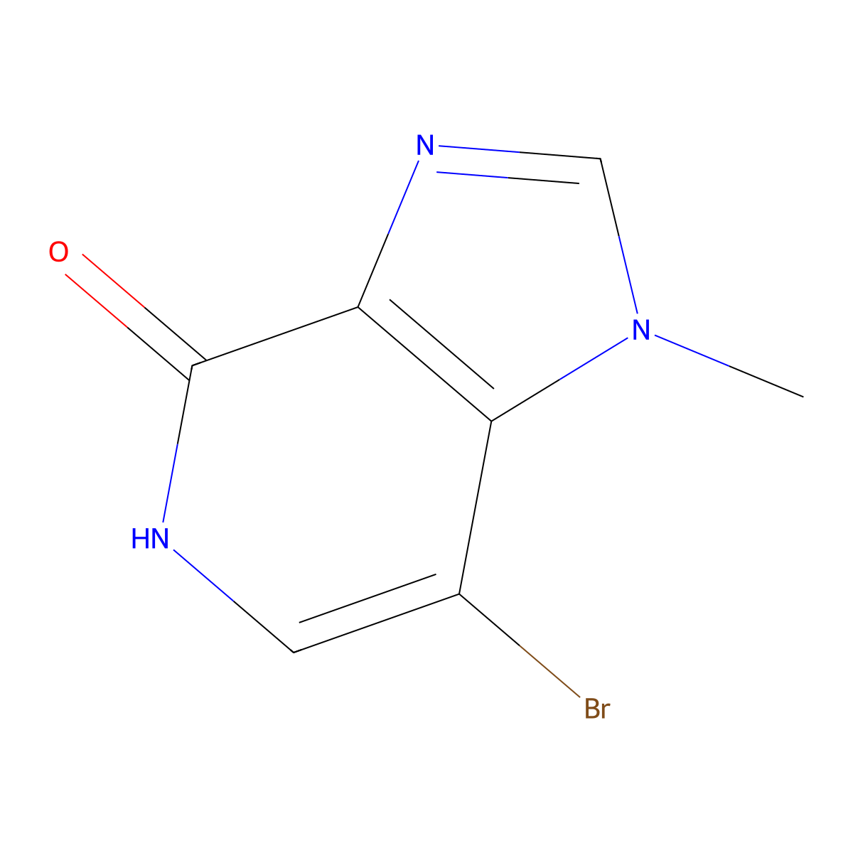 7-Bromo-1-methyl-1H-imidazo[4,5-c]pyridin-4(5H)-one molecular structure, CAS 163452-73-1