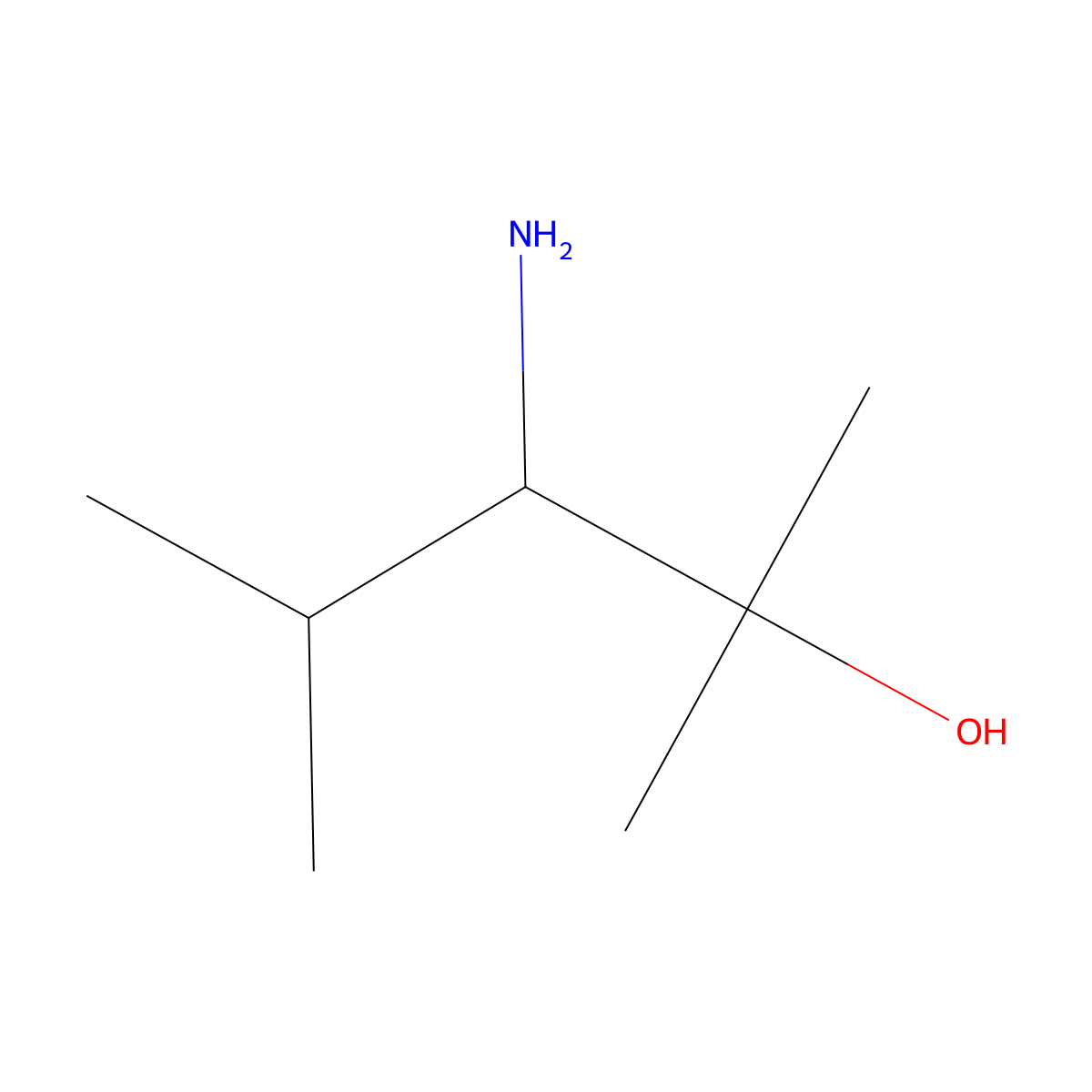 (3S)-3-Amino-2,4-dimethylpentan-2-ol molecular structure, CAS 163453-95-0