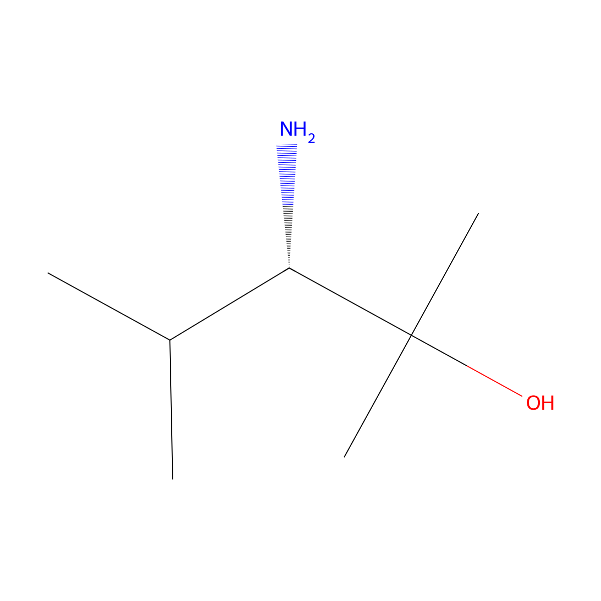 (3S)-3-Amino-2,4-dimethylpentan-2-ol molecular structure, CAS 163453-95-0