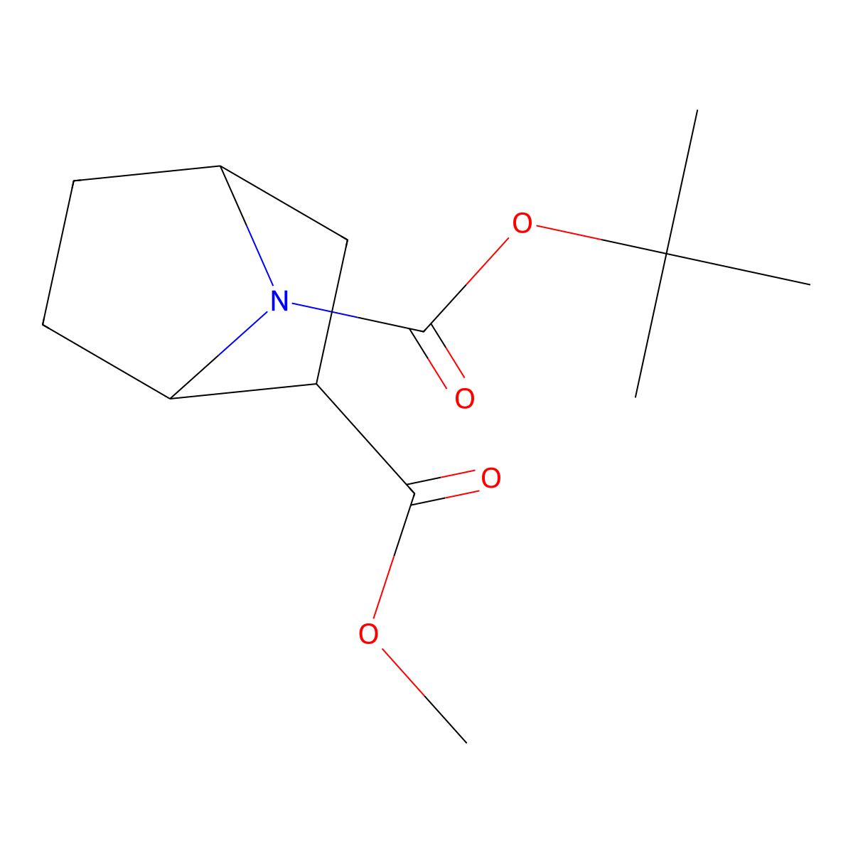 (1R,2R,4S)-7-tert-Butyl 2-methyl 7-azabicyclo[2.2.1]heptane-2,7-dicarboxylate molecular structure, CAS 163458-37-5