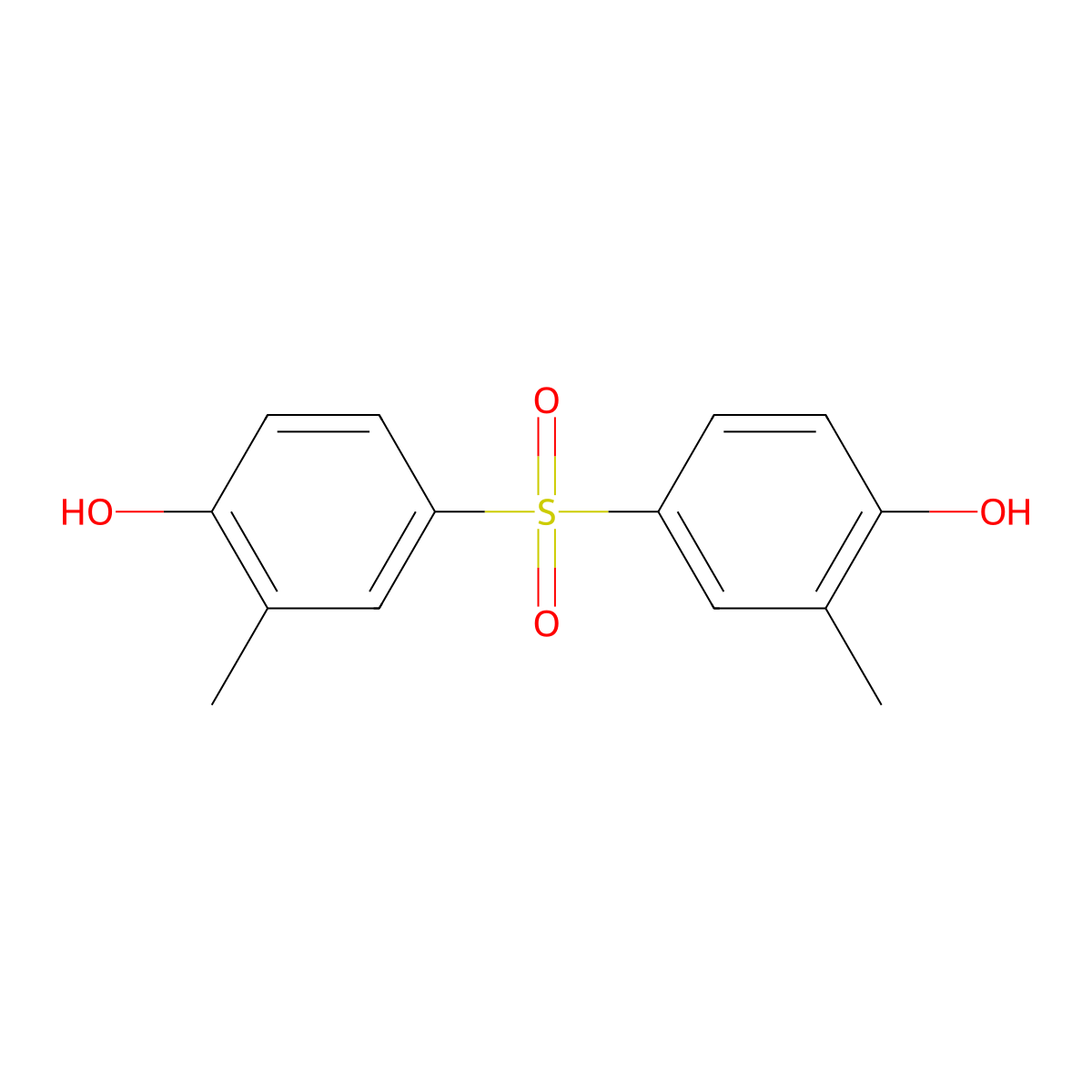 4,4'-Sulfonylbis(2-methylphenol) molecular structure, CAS 16346-97-7