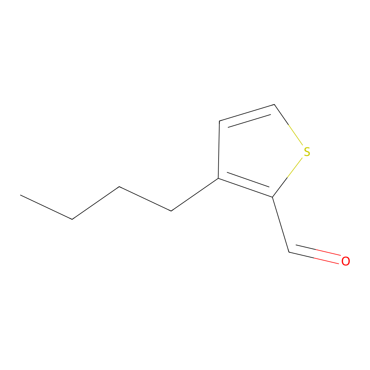 3-Butylthiophene-2-carbaldehyde molecular structure, CAS 163460-99-9