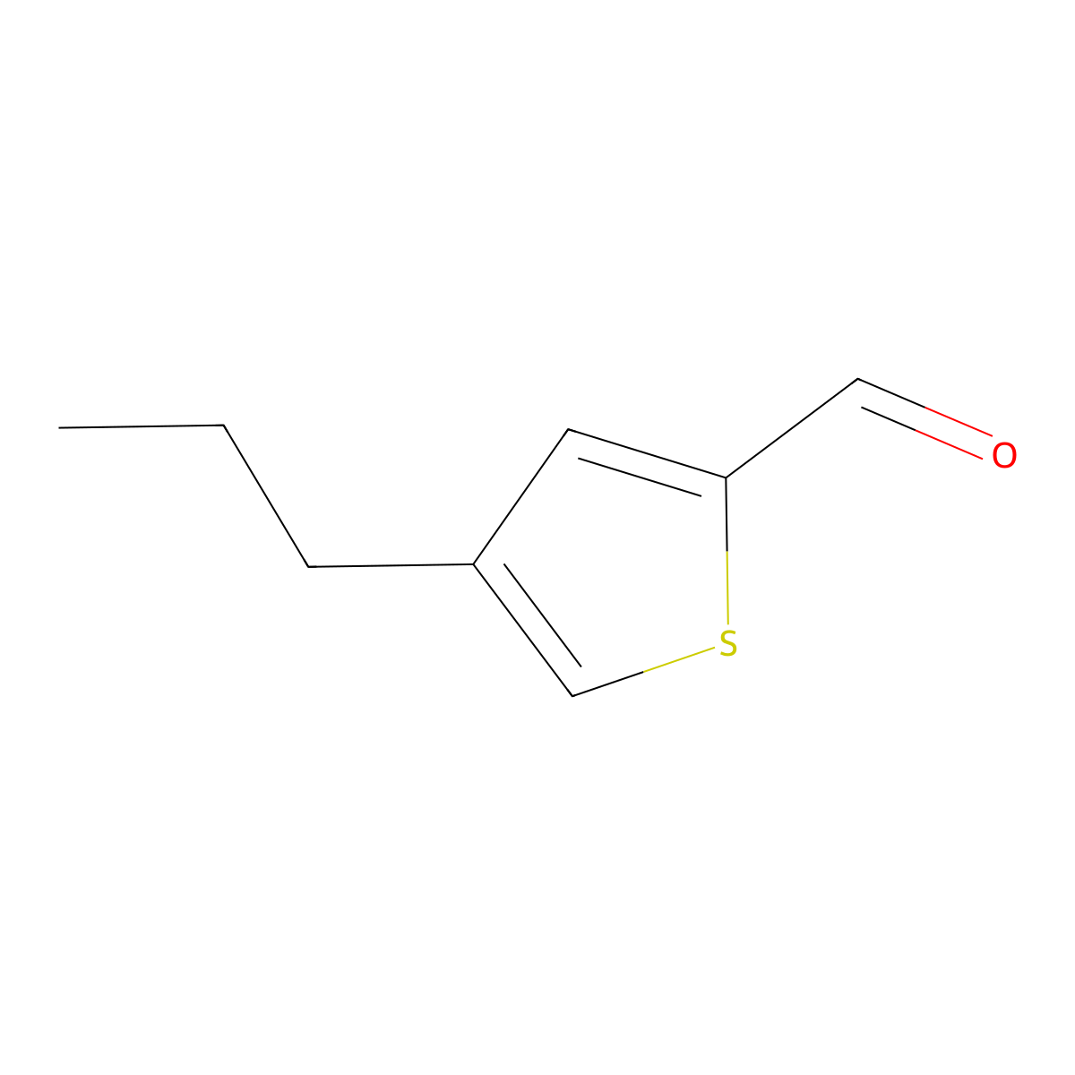 4-Propylthiophene-2-carbaldehyde molecular structure, CAS 163461-00-5