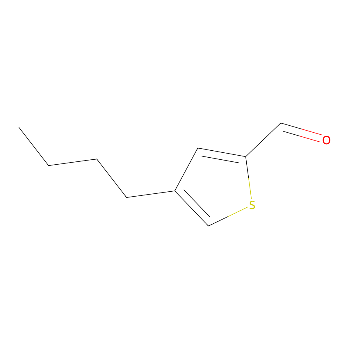 4-Butyl-2-thiophenecarboxaldehyde molecular structure, CAS 163461-01-6