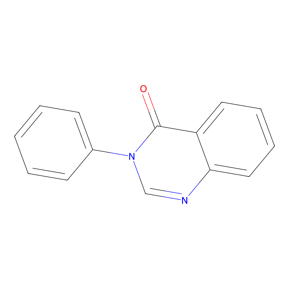 3-phenyl-3H-quinazolin-4-one molecular structure, CAS 16347-60-7