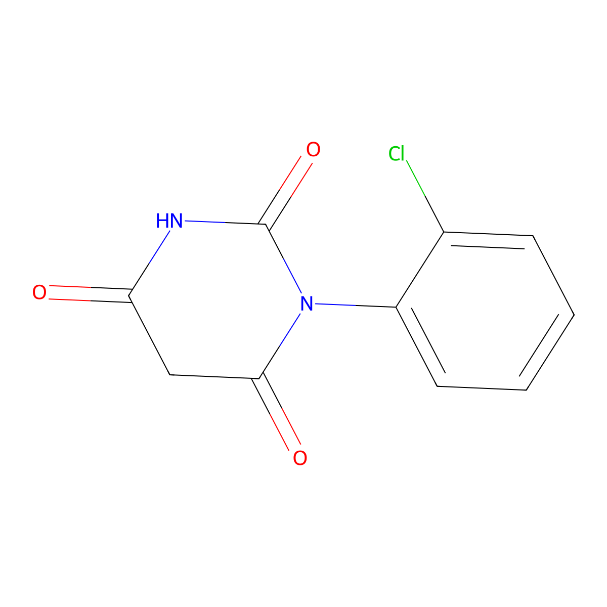 1-(2-Chlorophenyl)-1,3-diazinane-2,4,6-trione molecular structure, CAS 16348-06-4