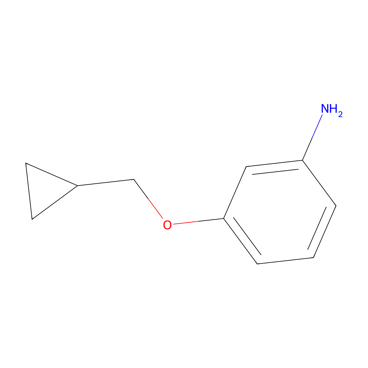 3-(Cyclopropylmethoxy)aniline molecular structure, CAS 163487-11-4
