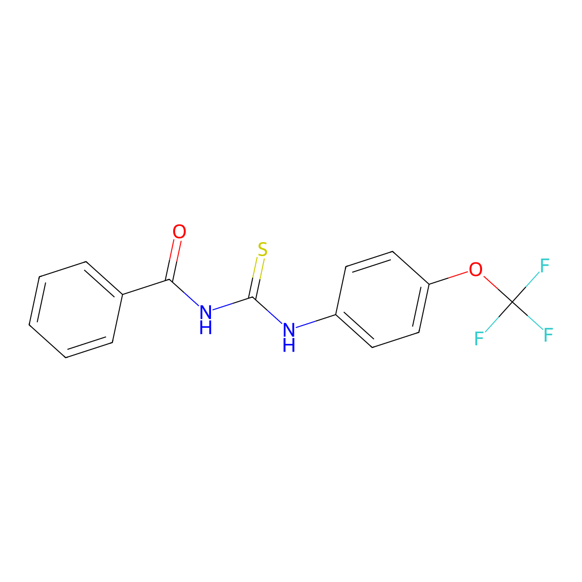 1-(4-(Trifluoromethoxy)phenyl)-3-benzoylthiourea molecular structure, CAS 163490-80-0