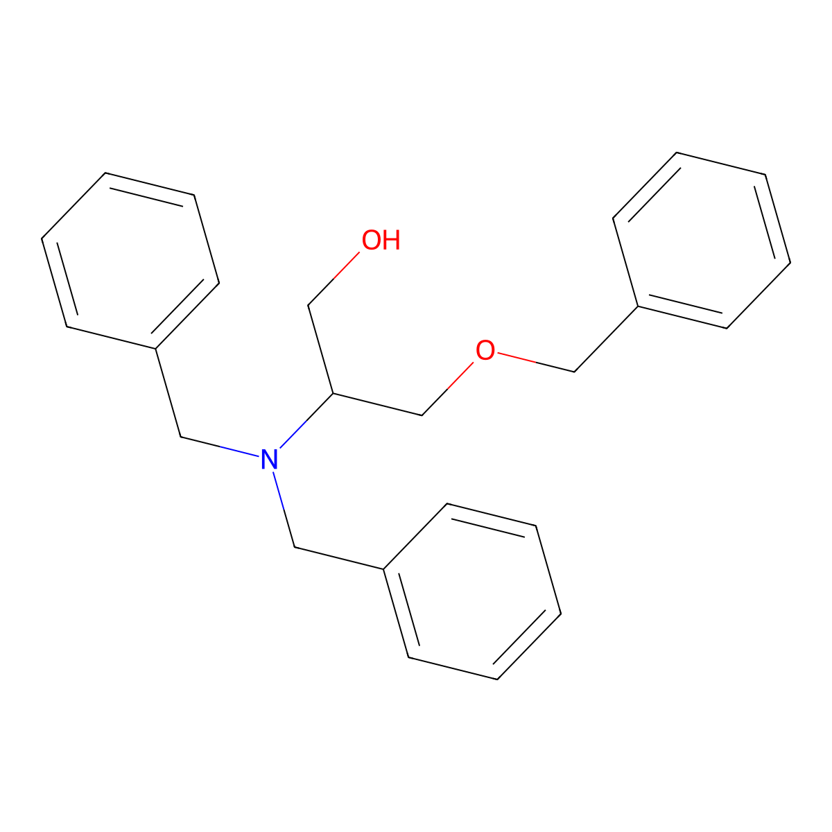 (R)-3-(Benzyloxy)-2-(dibenzylamino)propan-1-ol molecular structure, CAS 163493-02-5