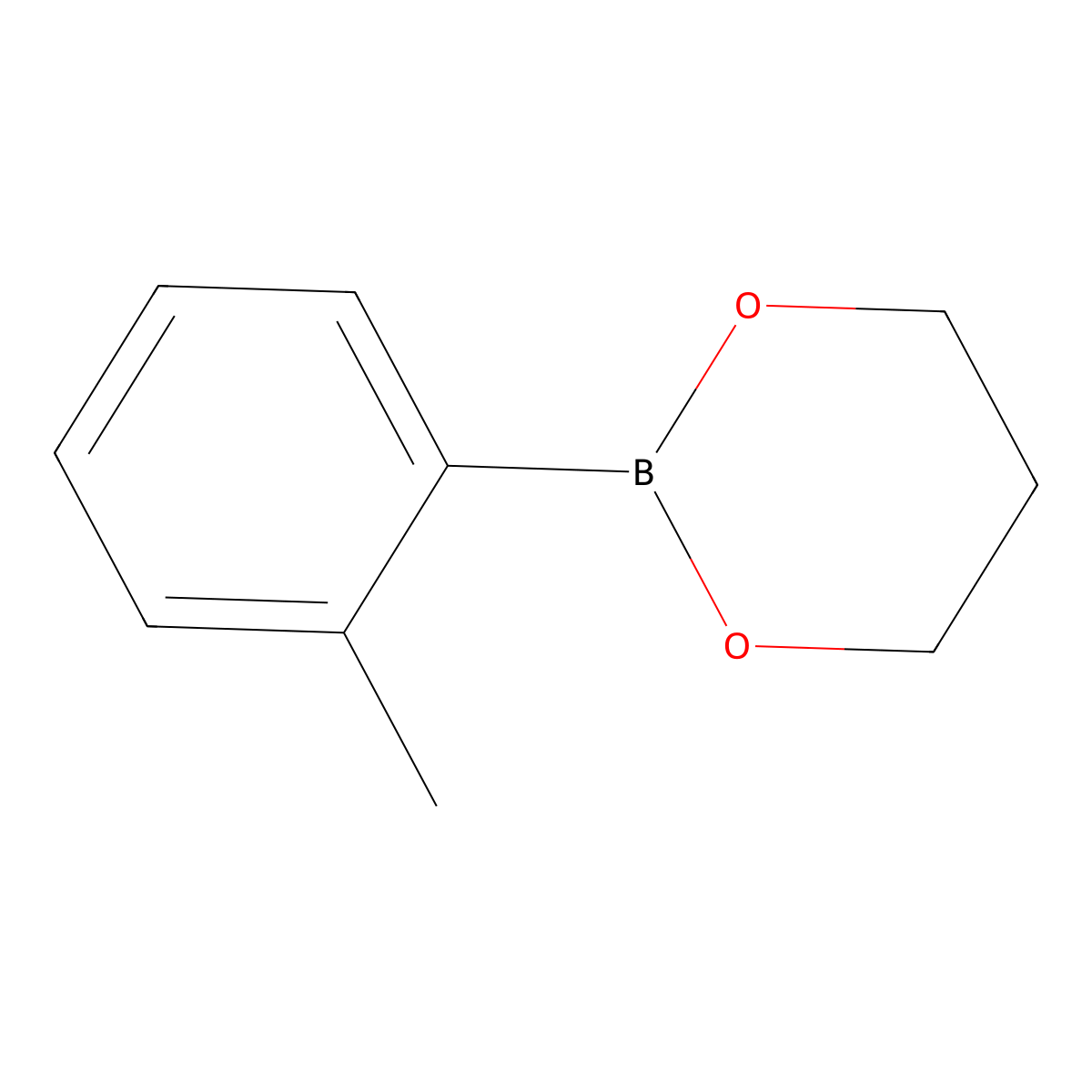 2-Methylbenzeneboronic acid, propanediol cyclic ester molecular structure, CAS 163517-56-4