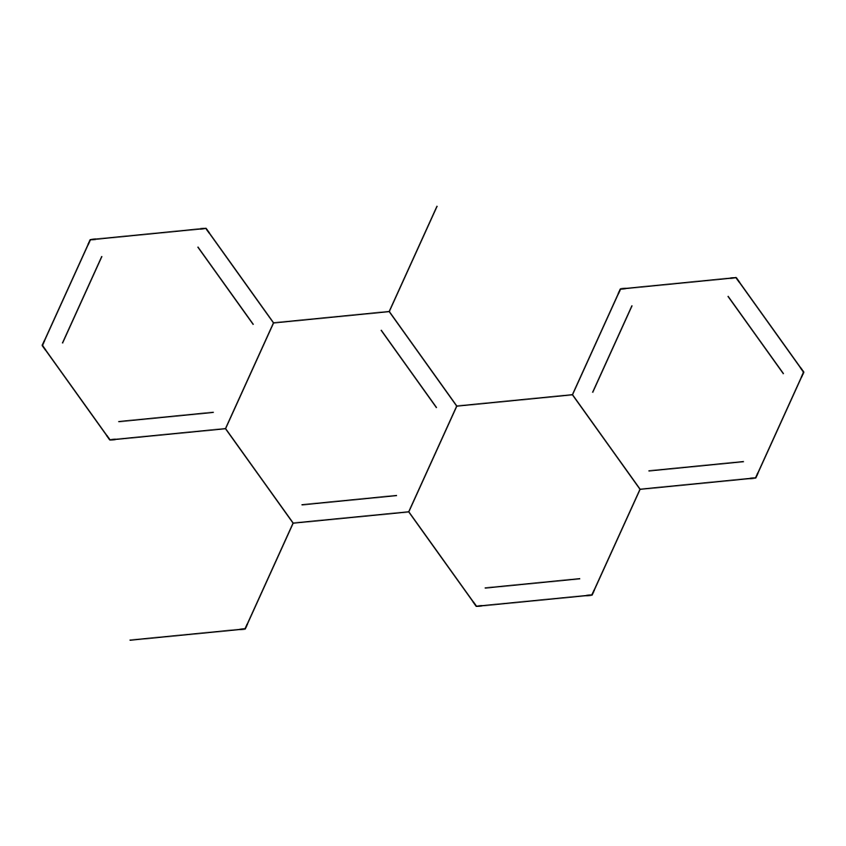 Benz(a)anthracene, 7-ethyl-12-methyl- molecular structure, CAS 16354-50-0