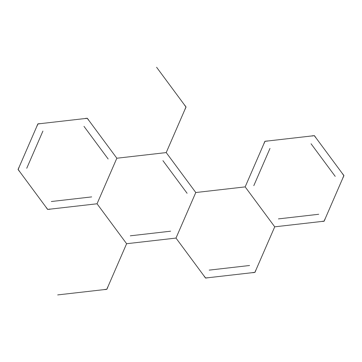 Benz(a)anthracene, 7,12-diethyl- molecular structure, CAS 16354-52-2