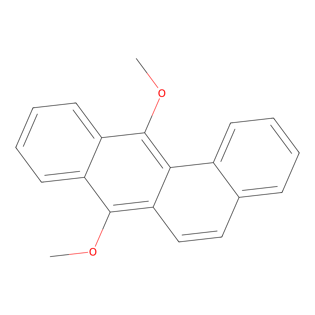 Benz(a)anthracene, 7,12-dimethoxy- molecular structure, CAS 16354-53-3