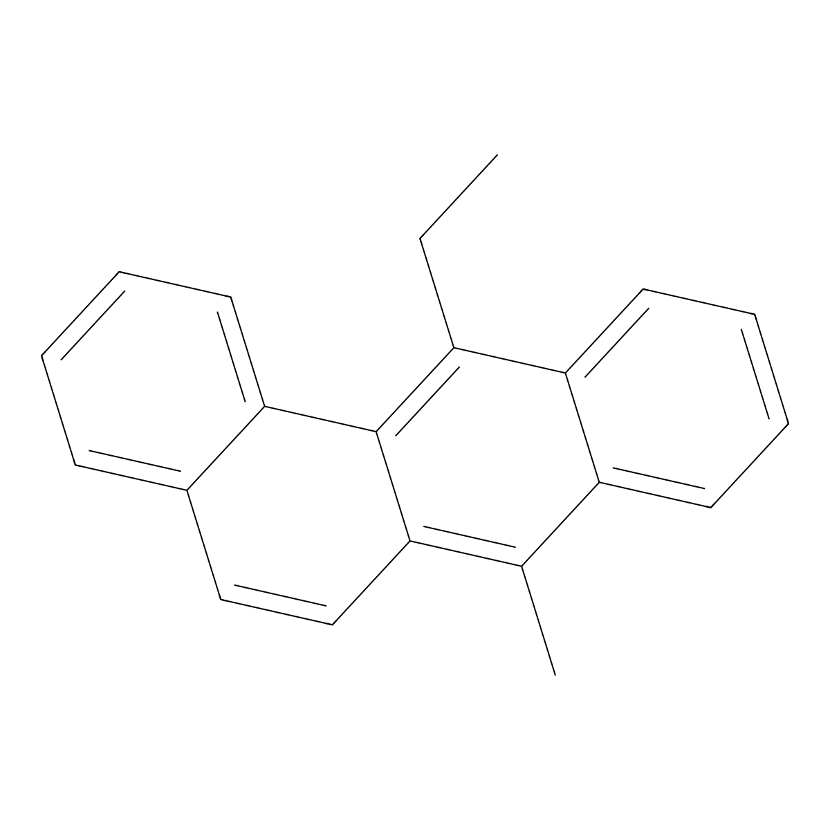 Benz(a)anthracene, 12-ethyl-7-methyl- molecular structure, CAS 16354-55-5
