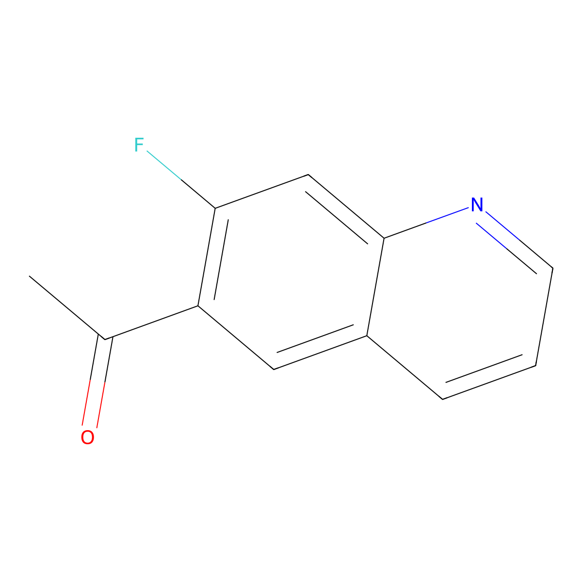 1-(7-Fluoroquinolin-6-YL)ethanone molecular structure, CAS 1635407-21-4