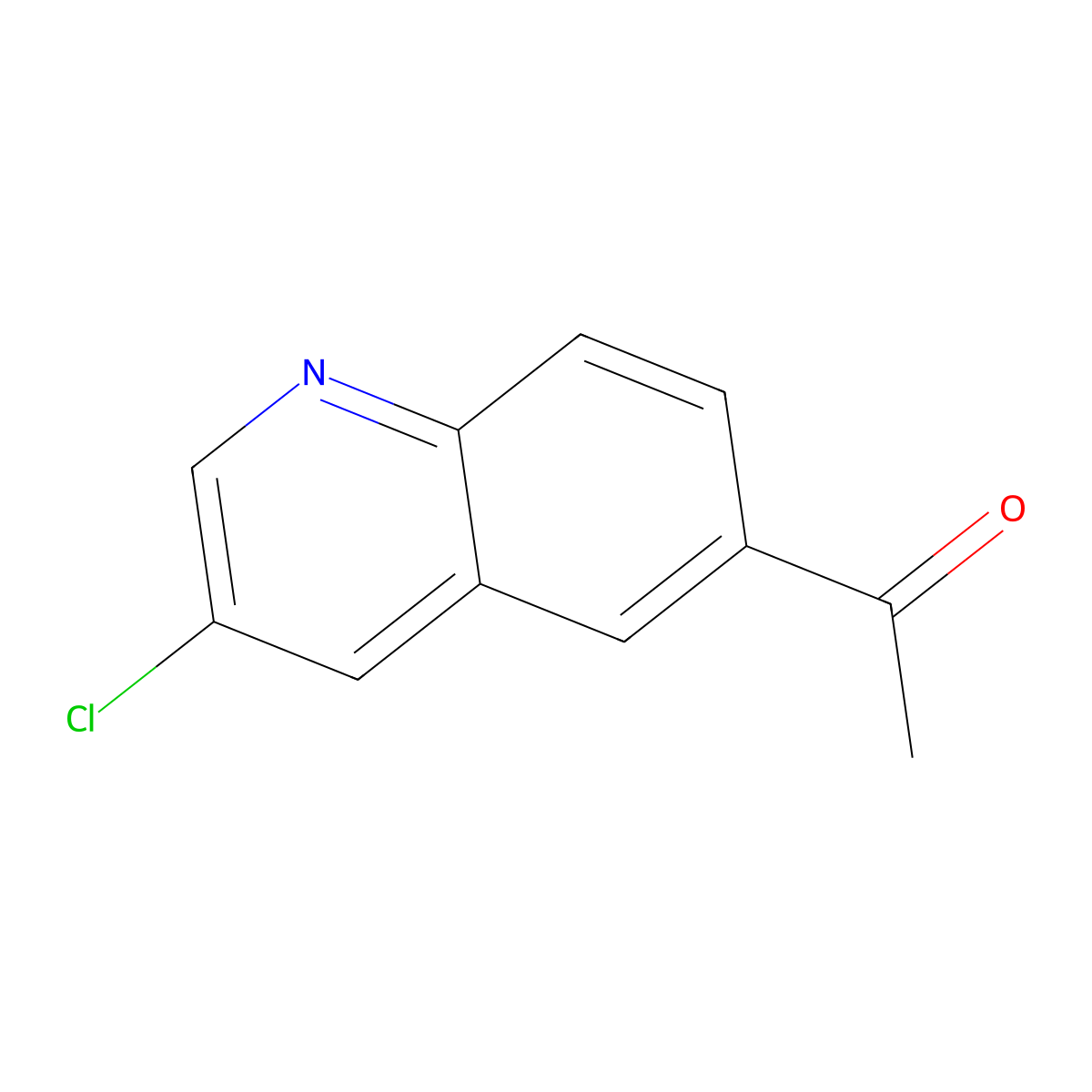 1-(3-Chloroquinolin-6-yl)ethanone molecular structure, CAS 1635407-48-5