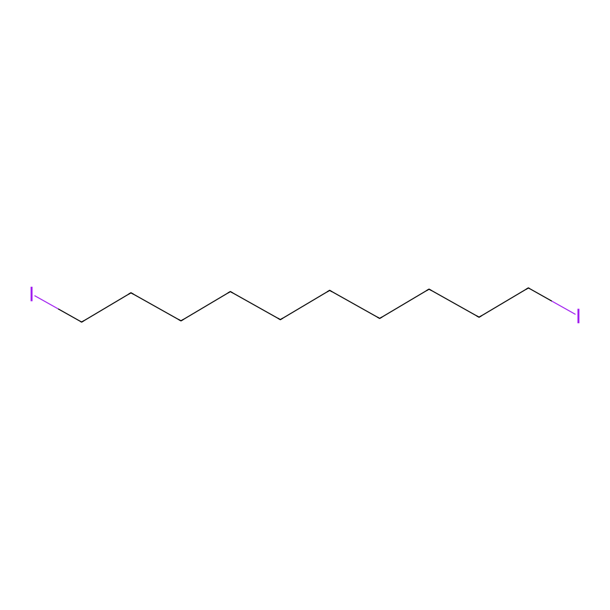 1,10-Diiododecane molecular structure, CAS 16355-92-3