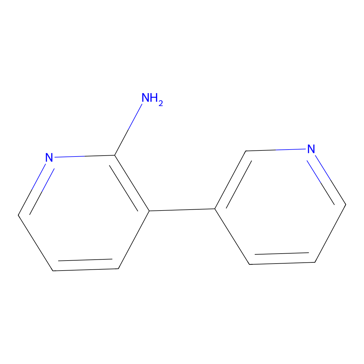 [3,3'-Bipyridin]-2-amine molecular structure, CAS 163563-02-8