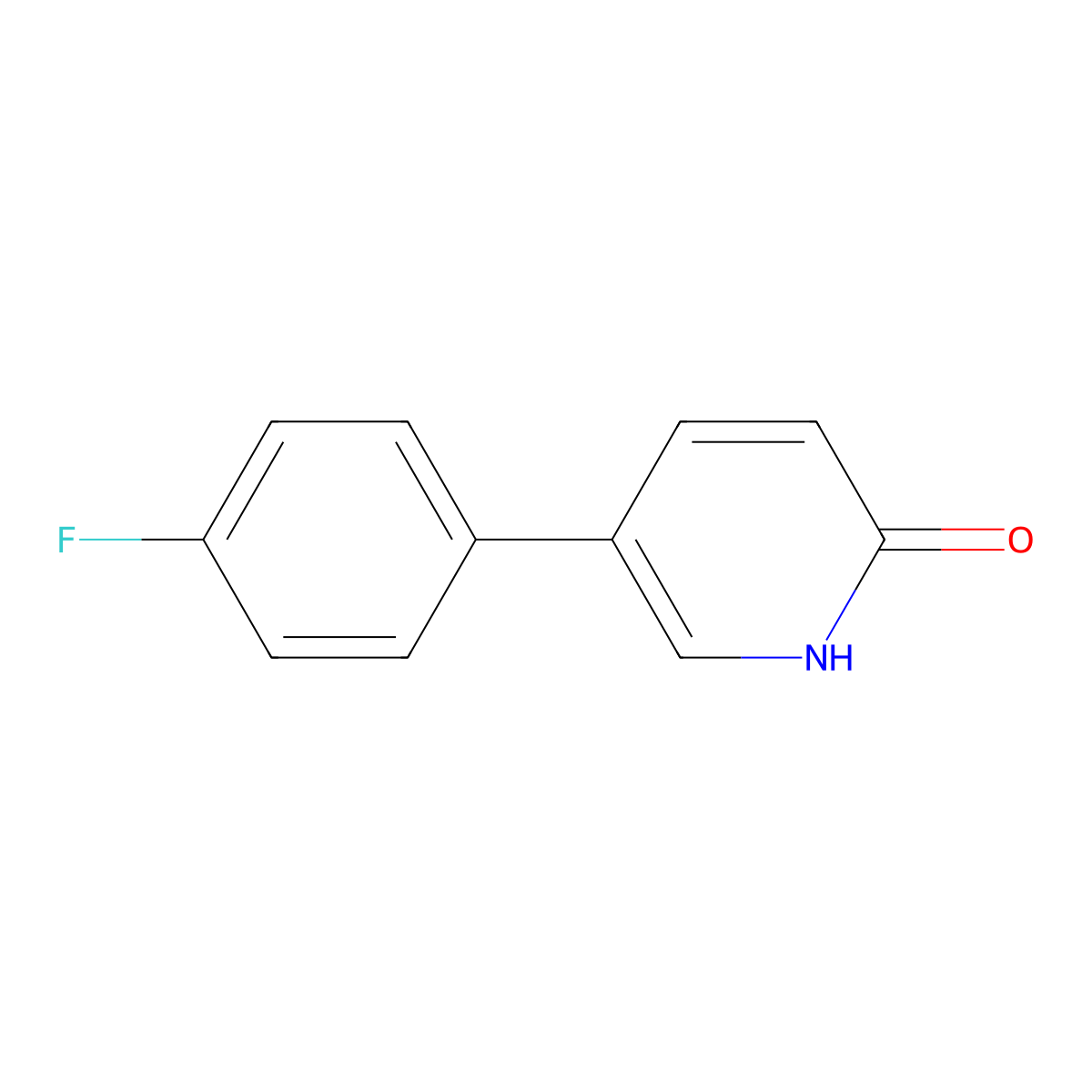 5-(4-Fluorophenyl)-2-hydroxypyridine molecular structure, CAS 163563-23-3