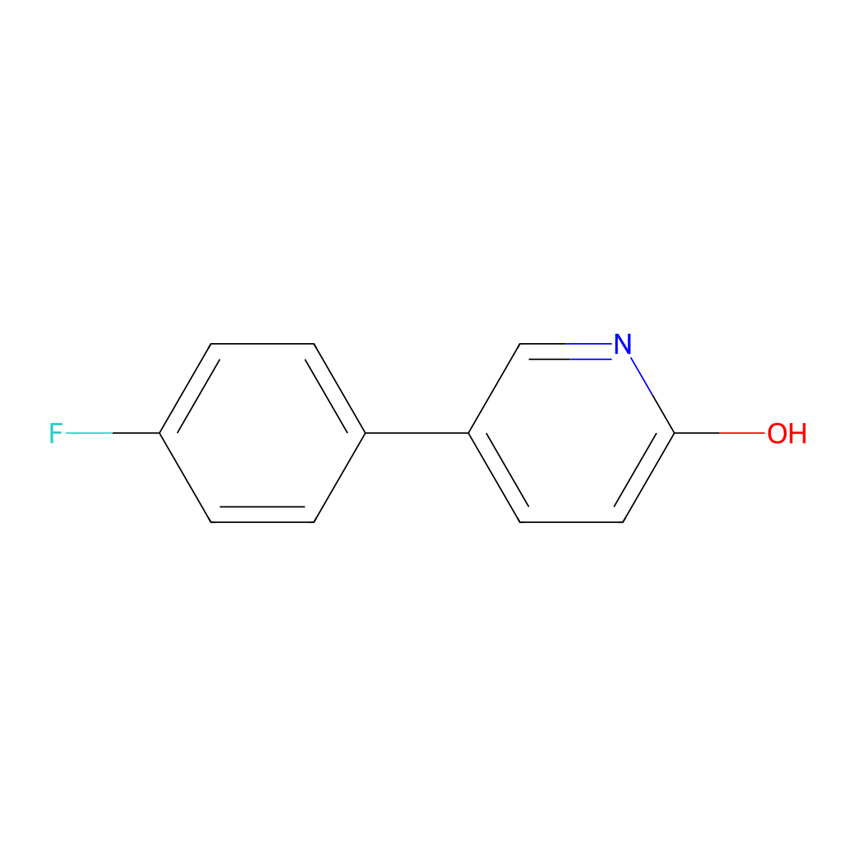 5-(4-Fluorophenyl)-2-hydroxypyridine molecular structure, CAS 163563-23-3