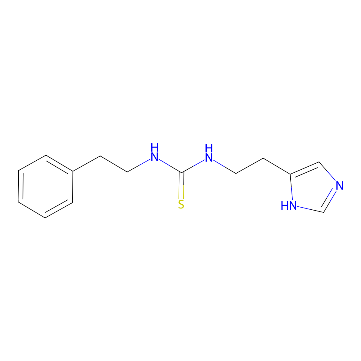 1-[2-(1H-Imidazol-4-yl)ethyl]-3-phenethylthiourea molecular structure, CAS 163565-07-9