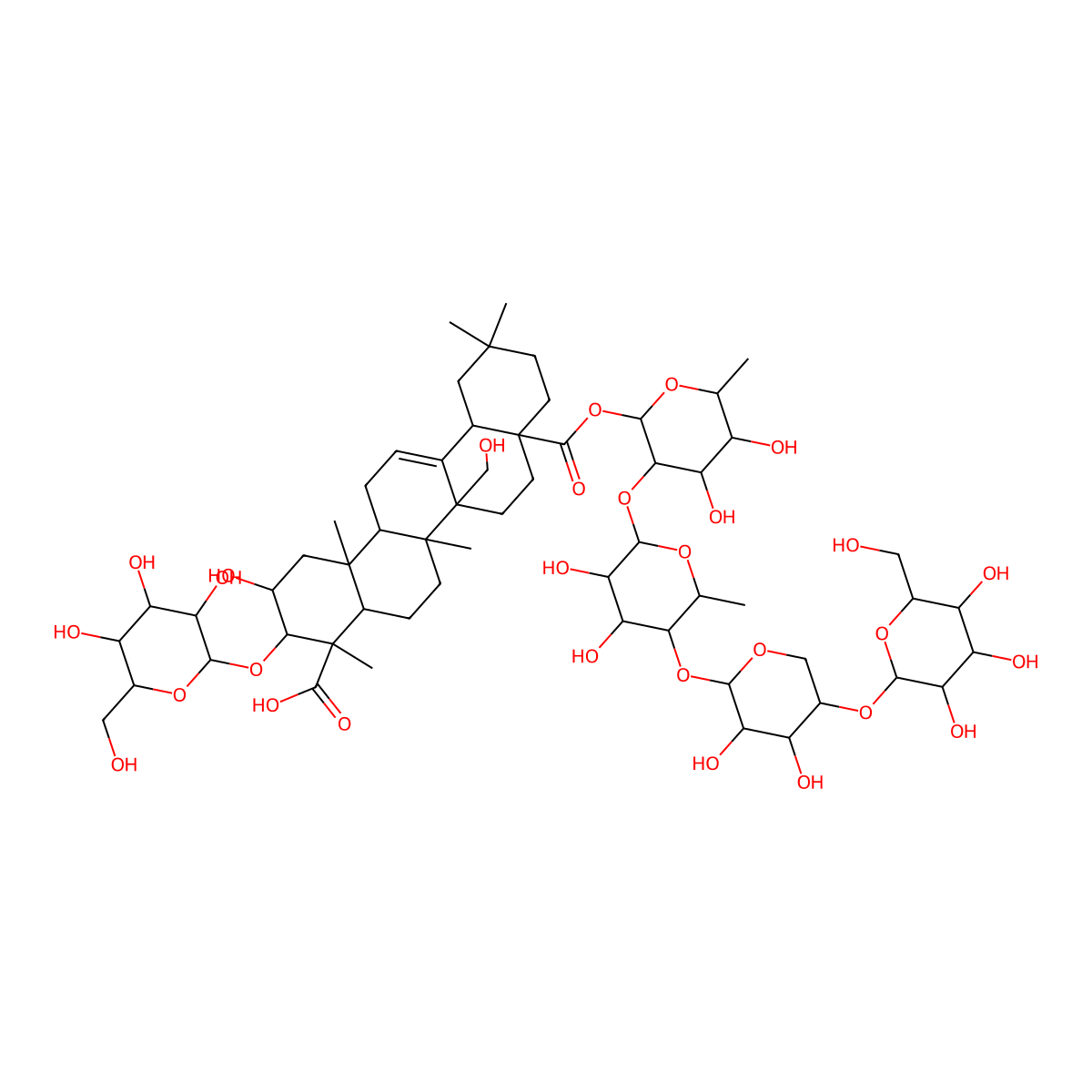 Desacylsenegasaponin B molecular structure, CAS 163589-51-3