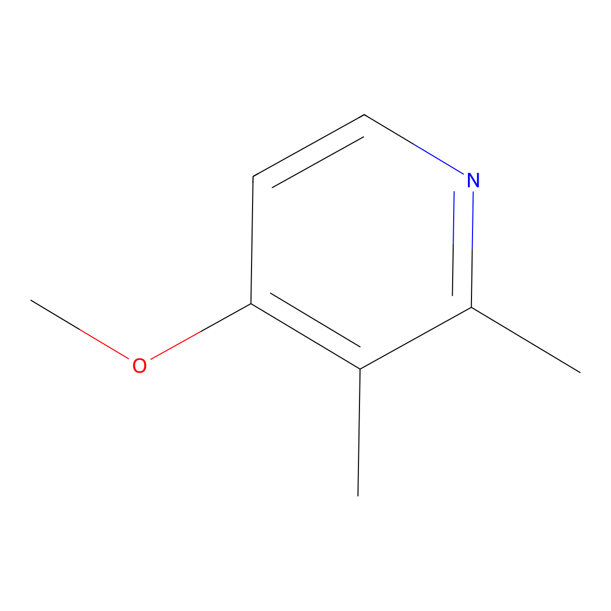 4-Methoxy-2,3-dimethylpyridine molecular structure, CAS 163593-69-9
