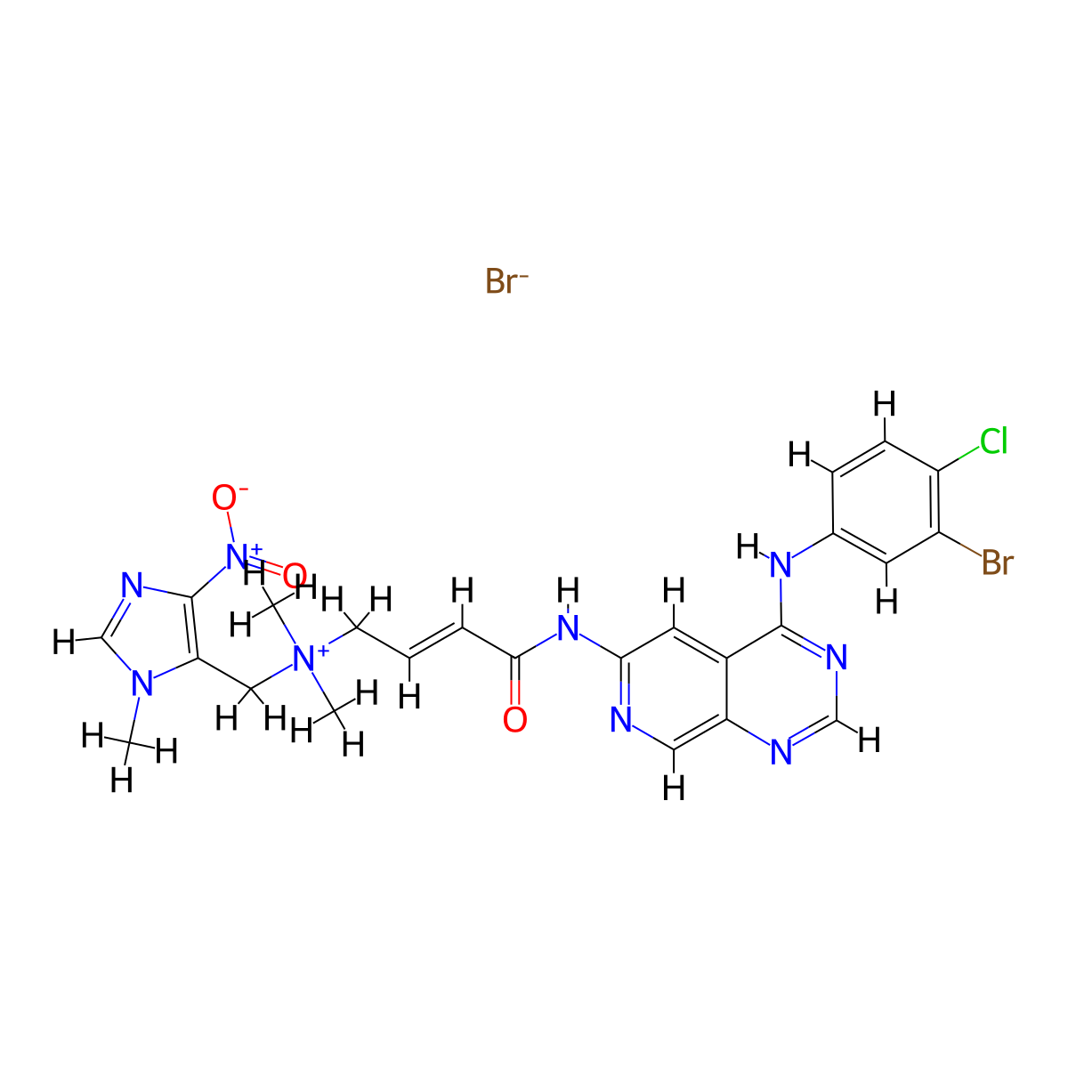 Tarloxotinib Bromide molecular structure, CAS 1636180-98-7