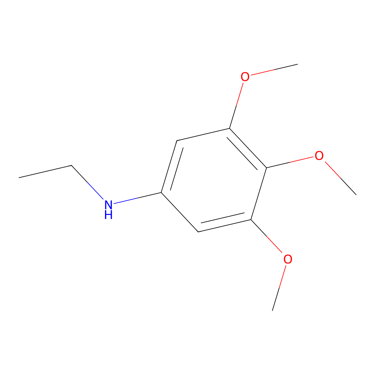 N-Ethyl-3,4,5-trimethoxyaniline molecular structure, CAS 163629-15-0