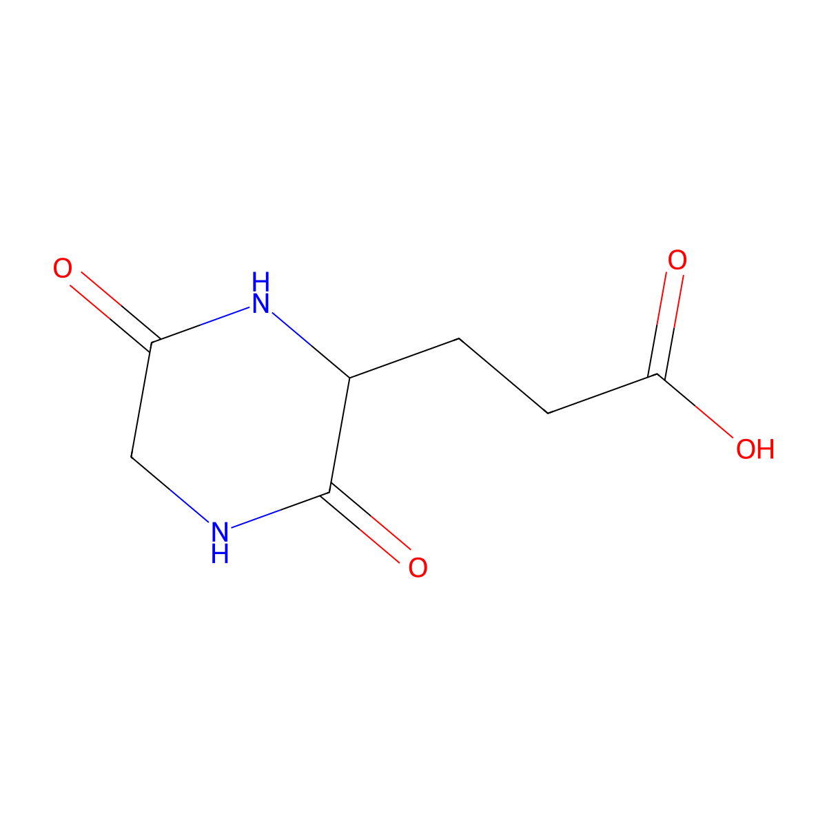 3-[(2S)-3,6-dioxopiperazin-2-yl]propanoic Acid molecular structure, CAS 16364-35-5