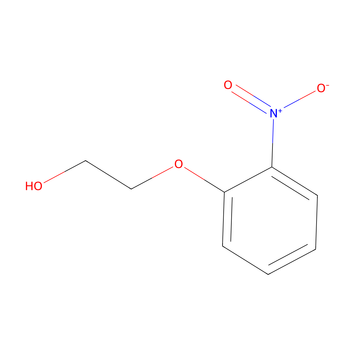 2-(2-Nitrophenoxy)ethanol molecular structure, CAS 16365-25-6