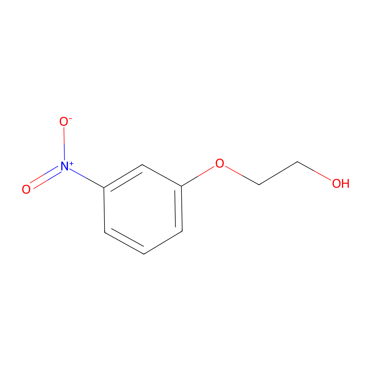 2-(3-Nitrophenoxy)ethanol molecular structure, CAS 16365-26-7