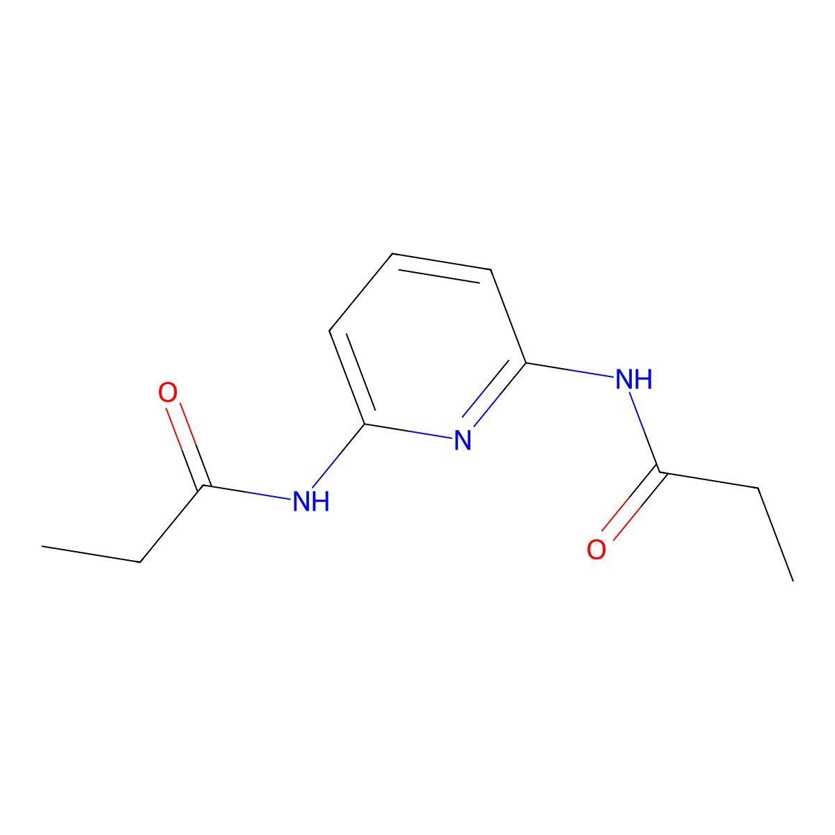 Propanamide, N,N'-2,6-pyridinediylbis- molecular structure, CAS 163656-97-1