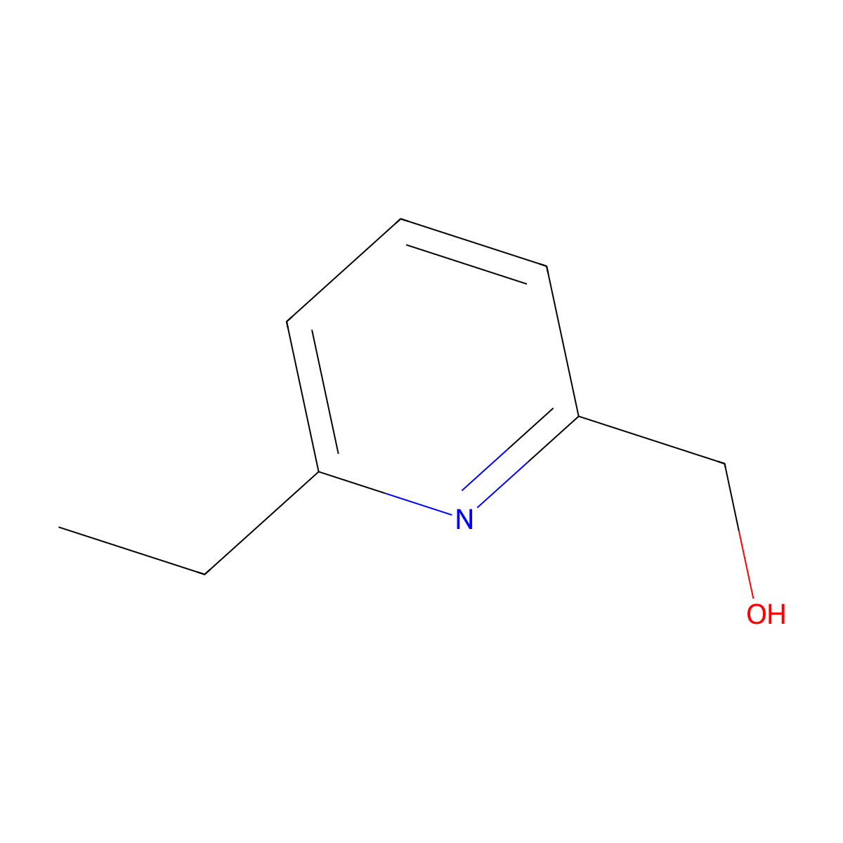 (6-Ethylpyridin-2-yl)methanol molecular structure, CAS 163658-33-1