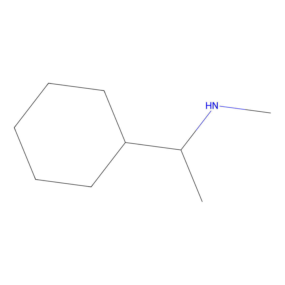 [(1R)-1-cyclohexylethyl](methyl)amine molecular structure, CAS 163667-49-0