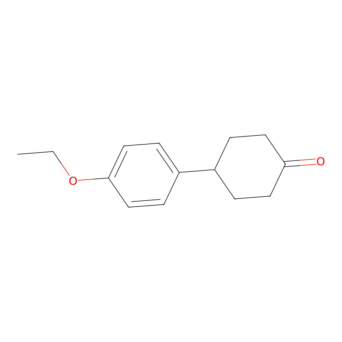 4-(4-Ethoxyphenyl)cyclohexanone molecular structure, CAS 163671-48-5
