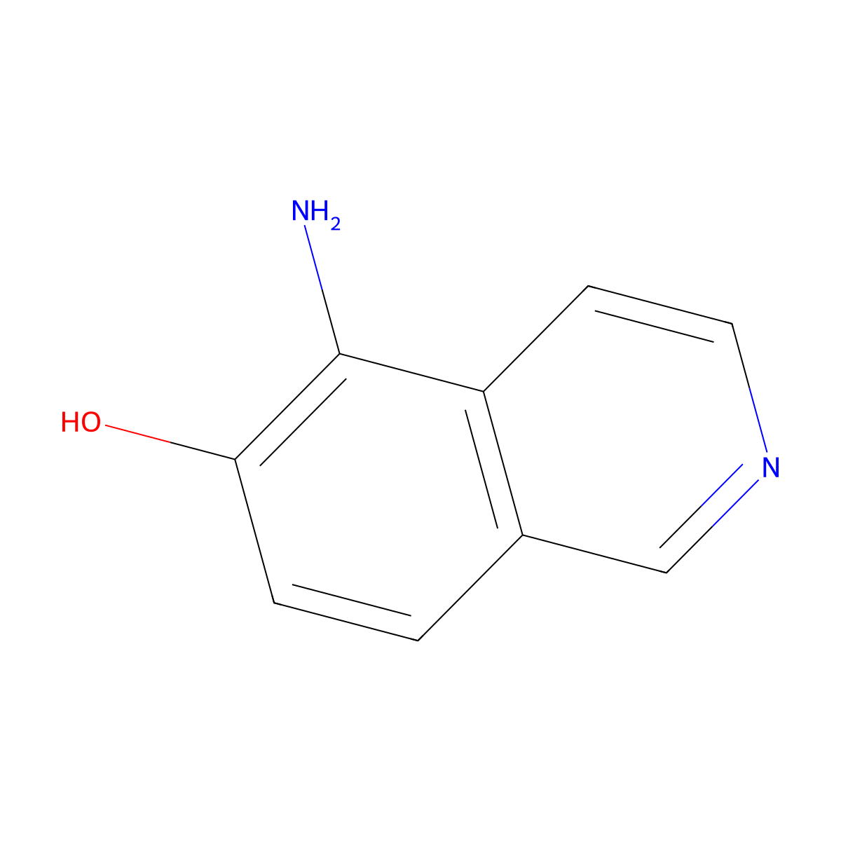 5-Aminoisoquinolin-6-OL molecular structure, CAS 163672-82-0