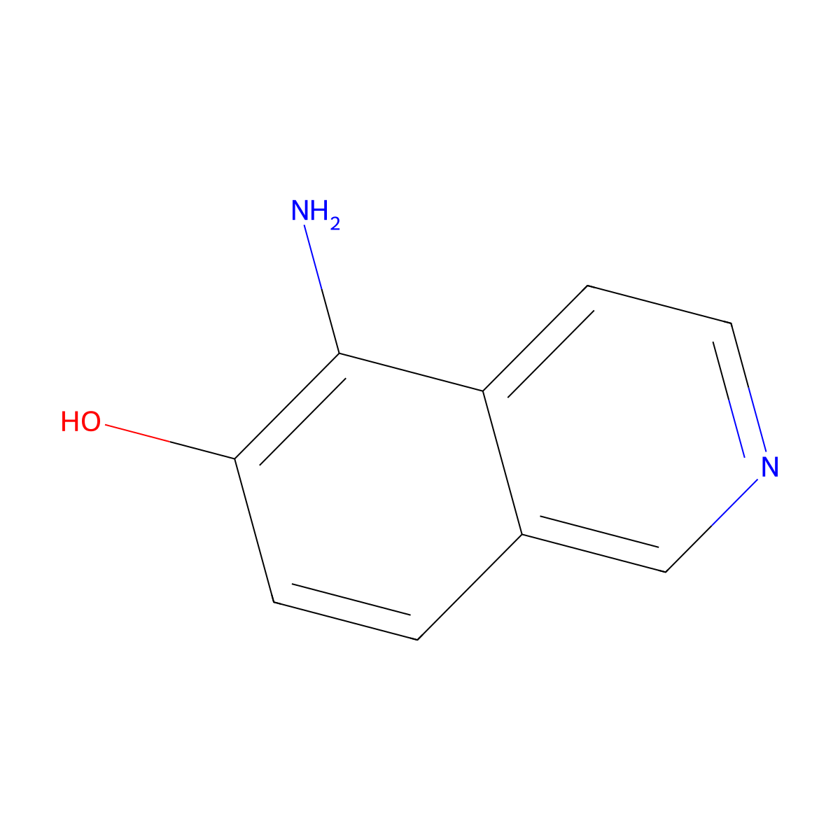 5-Aminoisoquinolin-6-OL molecular structure, CAS 163672-82-0