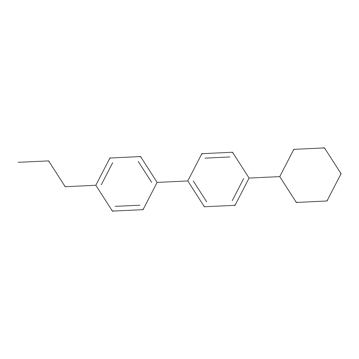 4-(4-Propylphenyl)phenylcyclohexane molecular structure, CAS 1636876-95-3