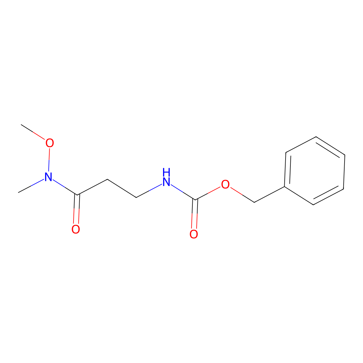 benzyl N-{2-[methoxy(methyl)carbamoyl]ethyl}carbamate molecular structure, CAS 1636893-96-3