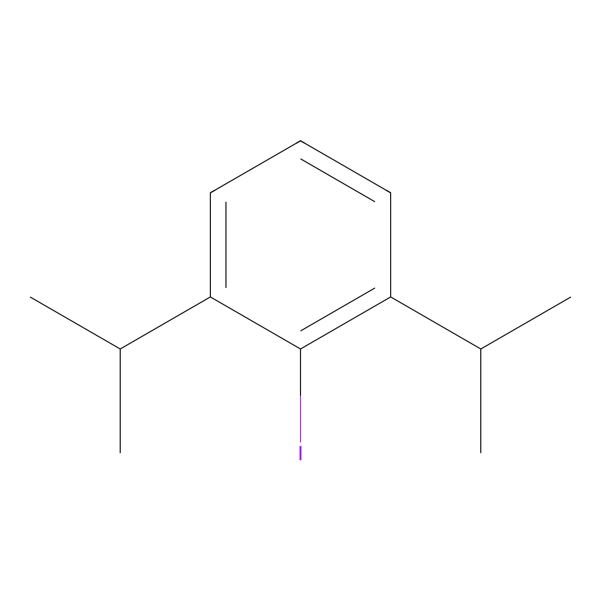 2-Iodo-1,3-diisopropylbenzene molecular structure, CAS 163704-47-0
