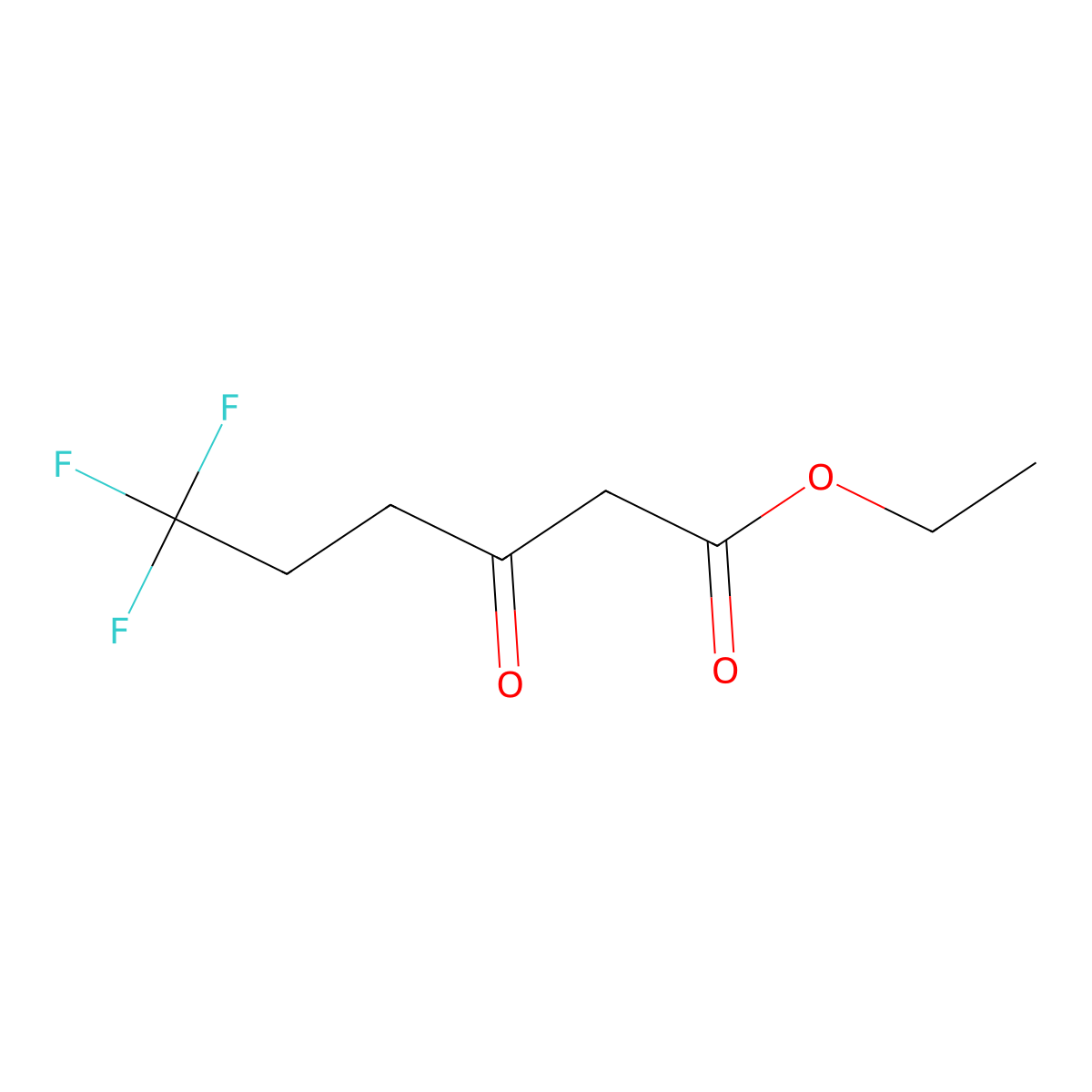 Ethyl 6,6,6-trifluoro-3-oxohexanoate molecular structure, CAS 163714-65-6