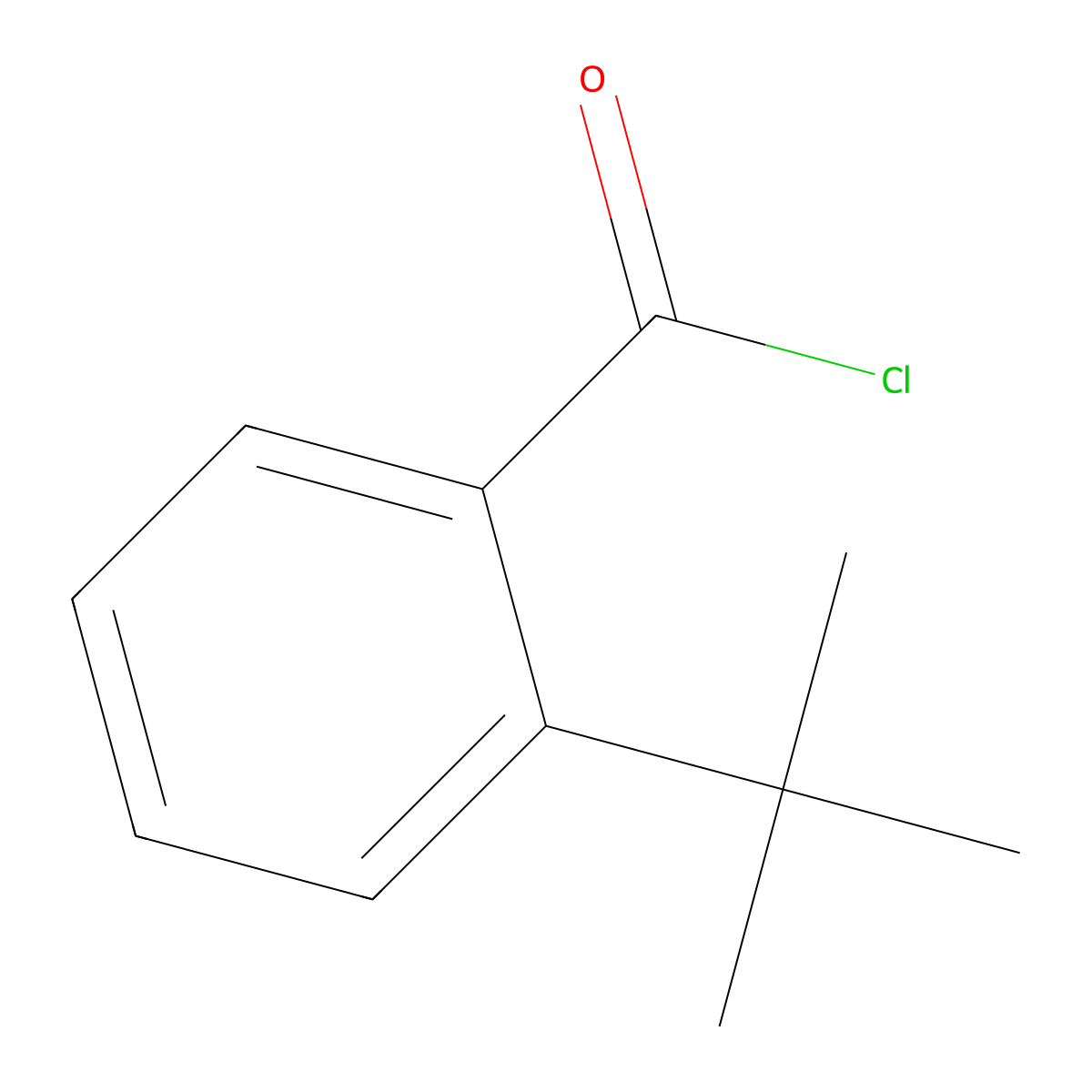 2-tert-Butylbenzoyl chloride molecular structure, CAS 16372-51-3