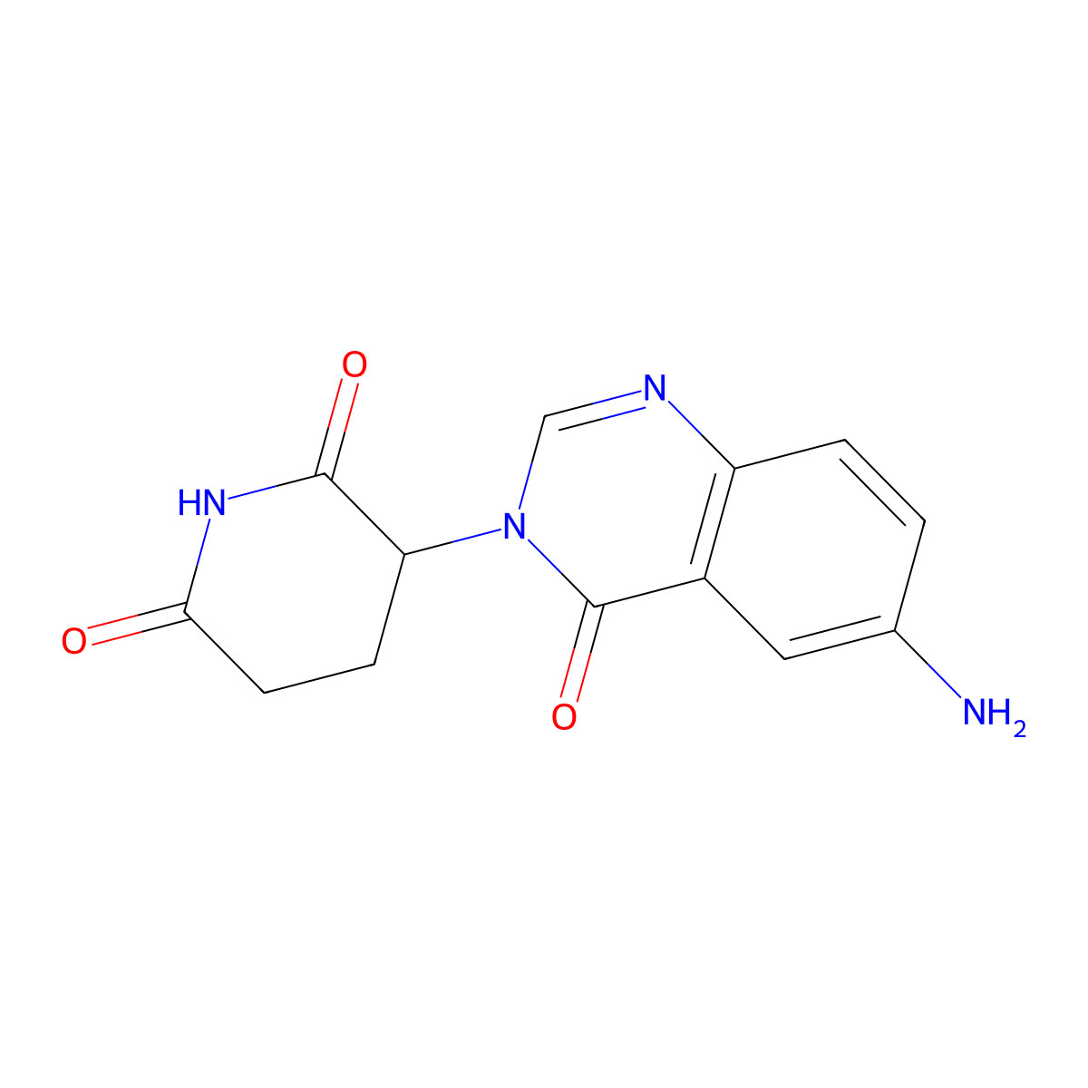 3-(6-Amino-4-oxo-3,4-dihydroquinazolin-3-yl)piperidine-2,6-dione molecular structure, CAS 1637217-98-1