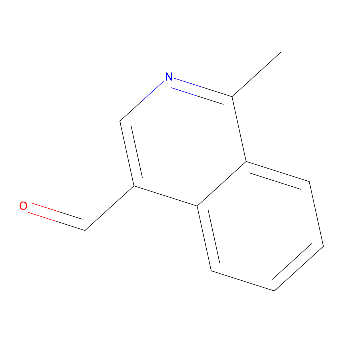 1-Methyl-4-isoquinolinecarboxaldehyde molecular structure, CAS 1637306-20-7